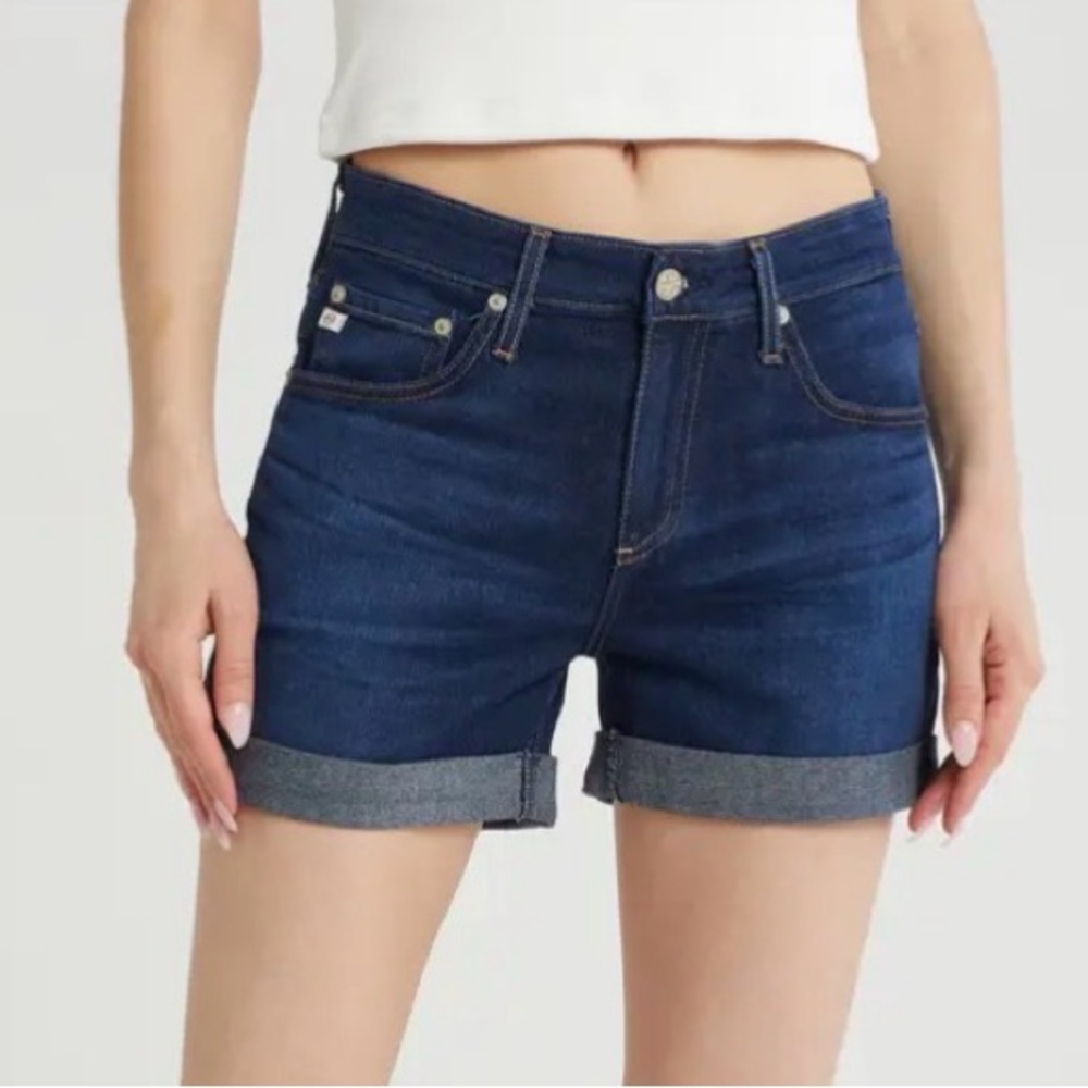 NWOT AG Adriano Goldschmied Hailey Roll-Up Ex Boyfriend short size 28